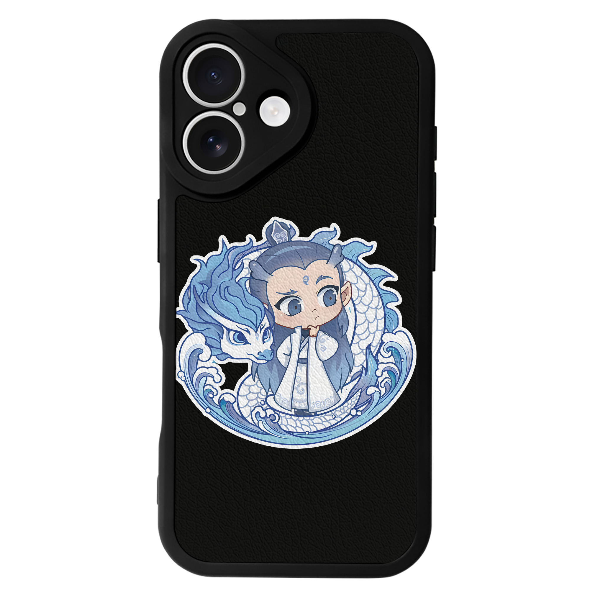 （画像用） Ne Zha 2 ナタ 魔童の大暴れ 【iPhone 16シリーズ対応】シリコンスマホケース（レザー調） 材質：シリコン